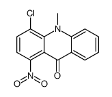 4-chloro-10-methyl-1-nitroacridin-9-one Structure