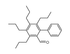 3,4,5,6-tetrapropylbiphenyl-2-carbaldehyde Structure