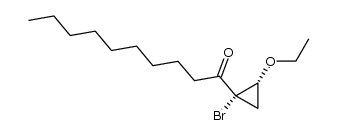1-((1S,2R)-1-bromo-2-ethoxycyclopropyl)decan-1-one Structure