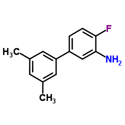[1,1'-Biphenyl]-3-amine, 4-fluoro-3',5'-dimethyl- Structure