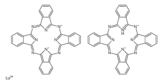 hydrogen bis[29H,31H-phthalocyaninato(2-)-N29,N30,N31,N32]lutetate(1-)结构式