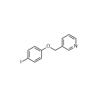 3-((4-碘苯氧基)甲基)吡啶结构式