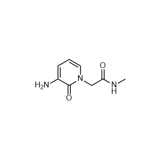 2-(3-氨基-2-氧代吡啶-1(2H)-基)-N-甲基乙酰胺结构式