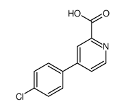 4-(4-氯苯基)吡啶-2-甲酸结构式