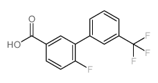 6-氟-3-(三氟甲基)-[1,1-联苯]-3-羧酸结构式