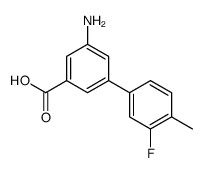 3-amino-5-(3-fluoro-4-methylphenyl)benzoic acid Structure