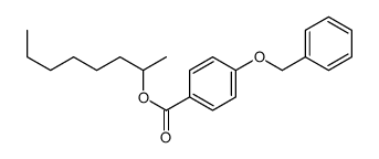 octan-2-yl 4-phenylmethoxybenzoate结构式