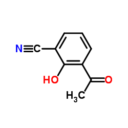 苄腈0.3-乙酰基-2-羟基-结构式