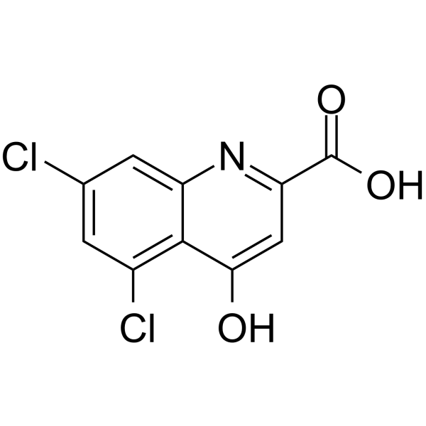 5,7-Dichlorokynurenic acid Structure