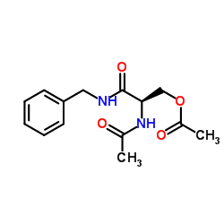 O-乙酰基拉科酰胺结构式