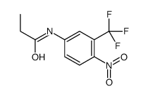 N-[4-nitro-3-(trifluoromethyl)phenyl]propanamide结构式