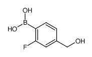 (2-fluoro-4-(hydroxymethyl)phenyl)boronic acid Structure