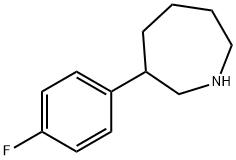 3-(4-氟苯基)氮杂环庚烷结构式
