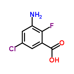 3-Amino-5-chloro-2-fluorobenzoic acid Structure