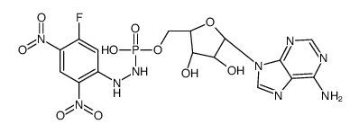 adenosine-5-N'-(2,4-dinitro-5-fluorophenyl)phosphohydrazine Structure