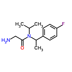 N-[1-(4-Fluorophenyl)ethyl]-N-isopropylglycinamide结构式