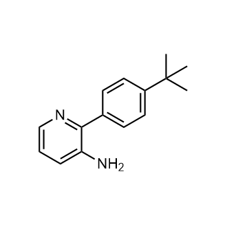 2-(4-(叔丁基)苯基)吡啶-3-胺结构式