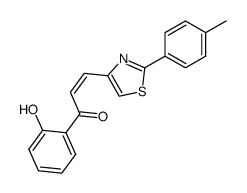 (Z)-1-(2-hydroxyphenyl)-3-(2-(p-tolyl)thiazol-4-yl)prop-2-en-1-one结构式