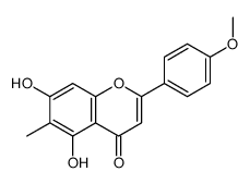 5,7-dihydroxy-2-(4-methoxyphenyl)-6-methylchromen-4-one Structure