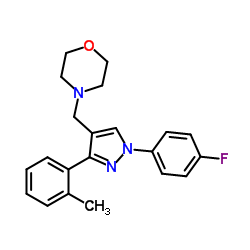 4-{[1-(4-Fluorophenyl)-3-(2-methylphenyl)-1H-pyrazol-4-yl]methyl}morpholine结构式