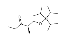 (R)-2-Methyl-1-triisopropylsilanyloxy-pentan-3-one结构式