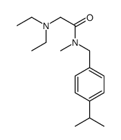 2-(diethylamino)-N-methyl-N-[(4-propan-2-ylphenyl)methyl]acetamide结构式
