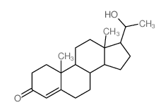 4-孕烯-20-alpha-醇-3-酮结构式