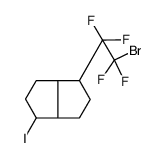 1-(2-bromo-1,1,2,2-tetrafluoroethyl)-4-iodo-1,2,3,3a,4,5,6,6a-octahydropentalene结构式