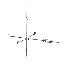 tin(IV) fluoride bis(acetonitrile) Structure