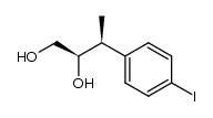 (2R,3S)-3-(4'-iodophenyl)butane-1,2-diol Structure
