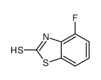 2-巯基-4-氟苯并噻唑结构式