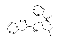 N-((2R,3S)-3-amino-2-hydroxy-4-phenylbutyl)-N-isobutylbenzenesulfonamide Structure
