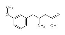 3-氨基-4-(3-甲氧基苯基)丁酸结构式