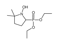 5-diethoxyphosphoryl-1-hydroxy-2,2-dimethylpyrrolidine结构式