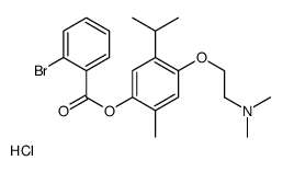 [4-[2-(dimethylamino)ethoxy]-2-methyl-5-propan-2-ylphenyl] 2-bromobenzoate,hydrochloride结构式