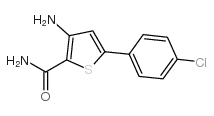 3-Amino-5-(4-chlorophenyl)thiophene-2-carboxamide结构式
