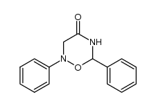 2,6-diphenyl-1-oxa-2,5-diaza-4-oxo-cyclohexane Structure