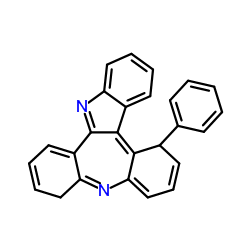 5-苯基-5,10-二氢二苯并[2,3:6,7]氮杂卓并[4,5-b]吲哚结构式