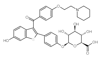 Raloxifene 4'-glucuronide结构式
