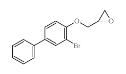 2-[(2-bromo-4-phenyl-phenoxy)methyl]oxirane Structure