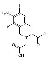 2-[(3-amino-2,4,6-triiodophenyl)methyl-(carboxymethyl)amino]acetic acid结构式