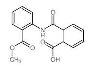 2-[(2-methoxycarbonylphenyl)carbamoyl]benzoic acid Structure
