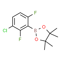 3-Chloro-2,6-difluorophenylboronic acid pinacol ester structure