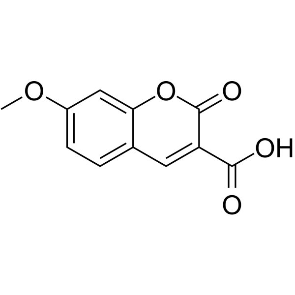 7-甲氧基香豆素-3-羧酸结构式