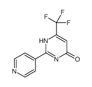 2-(4-吡啶基)-6-(三氟甲基)-4-嘧啶醇结构式