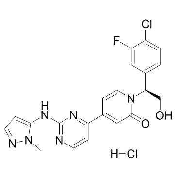 Ravoxertinib盐酸盐结构式
