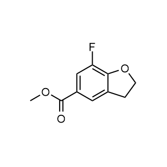 7-氟-2,3-二氢苯并呋喃-5-羧酸甲酯结构式