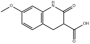 7-methoxy-2-oxo-1,2,3,4-tetrahydroquinoline-3-carboxylic acid结构式