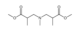 DIMETHYL 3,3'-(METHYLIMINO)BIS(2-METHYLPROPANOATE) Structure
