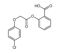 2-[[(4-Chlorophenoxy)acetyl]oxy]benzoic acid结构式